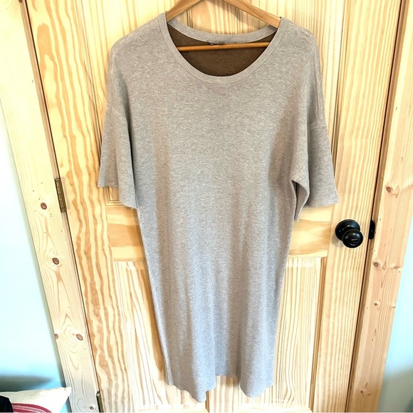 Lilla P Midi Wheat Knit Sweater Dress. Size Large. - Picture 1 of 13